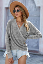 Load image into Gallery viewer, V Neck Wrap Front Knitted Top
