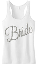 Load image into Gallery viewer, BRIDE Silver Glitter Cursive Tank Top
