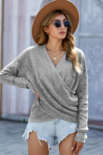 Load image into Gallery viewer, V Neck Wrap Front Knitted Top
