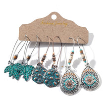 Load image into Gallery viewer, 3 Pairs Bohemian Earrings
