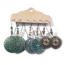 Load image into Gallery viewer, 3 Pairs Bohemian Earrings
