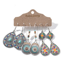 Load image into Gallery viewer, 3 Pairs Bohemian Earrings
