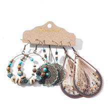 Load image into Gallery viewer, 3 Pairs Bohemian Earrings
