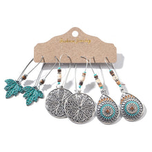 Load image into Gallery viewer, 3 Pairs Bohemian Earrings
