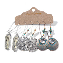 Load image into Gallery viewer, 3 Pairs Bohemian Earrings
