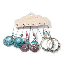 Load image into Gallery viewer, 3 Pairs Bohemian Earrings
