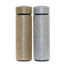 Load image into Gallery viewer, Rhinestone Stainless Steel Smart Temperature Water Bottle
