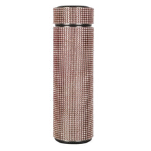 Load image into Gallery viewer, Rhinestone Stainless Steel Smart Temperature Water Bottle
